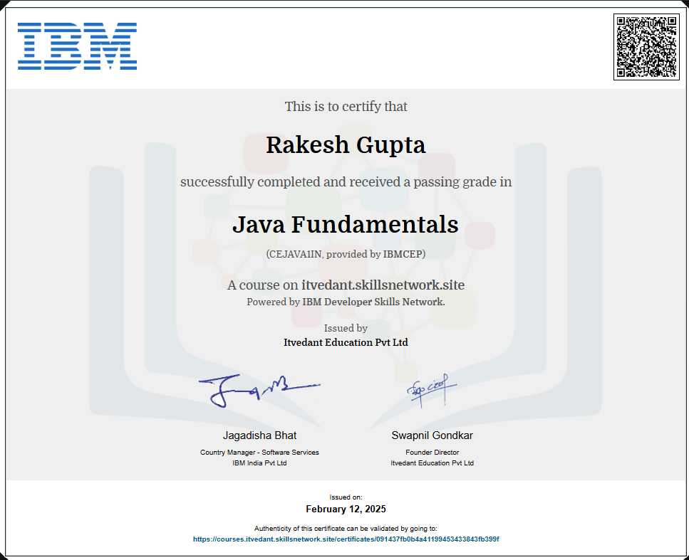 IBM Certification